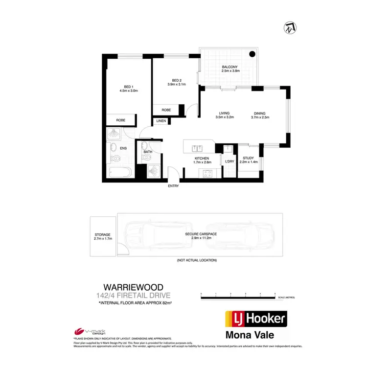 Floorplan of Homely unit listing, 142/4 Firetail Drive, Warriewood NSW 2102