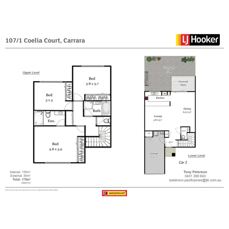 Floorplan of Homely townhouse listing, 107/1 Coelia Court, Carrara QLD 4211