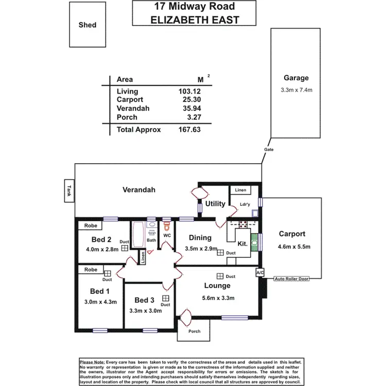 Floorplan of Homely house listing, 17 Midway Road, Elizabeth East SA 5112