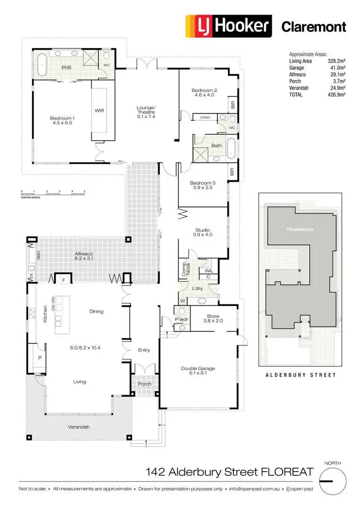 Floorplan of Homely house listing, 142 Alderbury Street, Floreat WA 6014