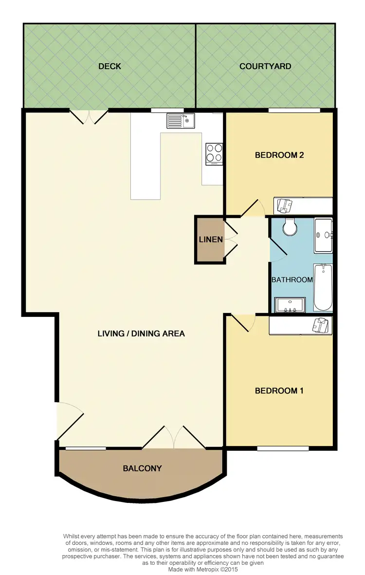 Floorplan of Homely apartment listing, 2/45 Hanbury Street, Mayfield NSW 2304