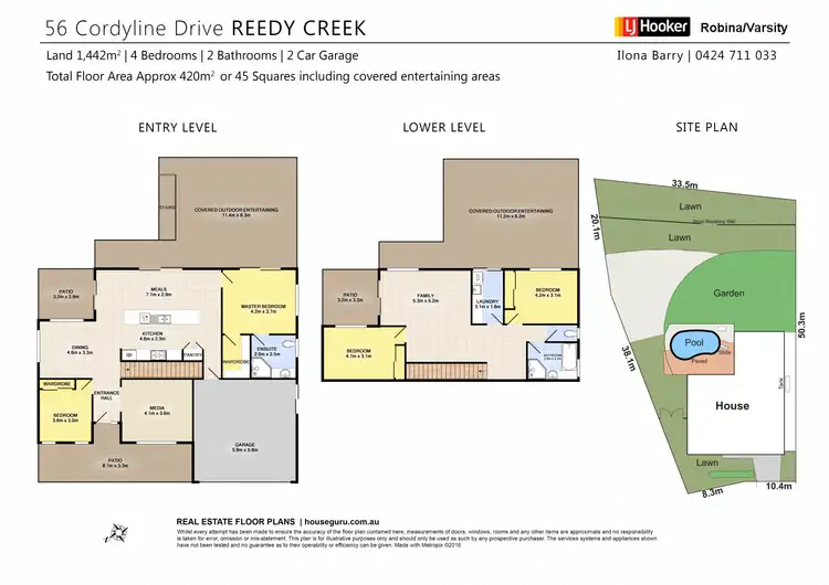 Floorplan of Homely house listing, 56 Cordyline Drive, Reedy Creek QLD 4227