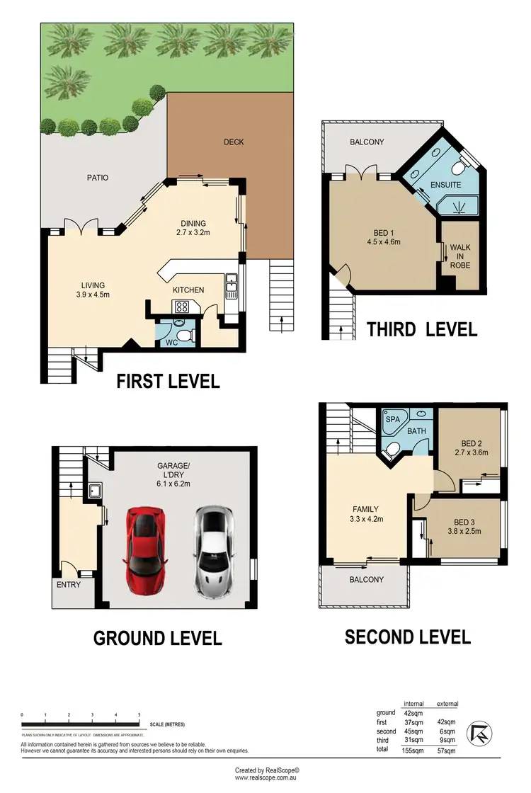 Floorplan of Homely townhouse listing, 3/24 Prospect Terrace, St Lucia QLD 4067