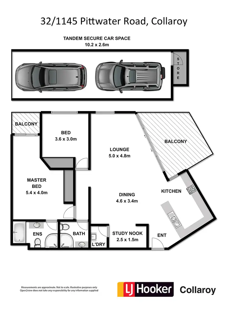 Floorplan of Homely unit listing, 32/1145 Pittwater Road, Collaroy NSW 2097