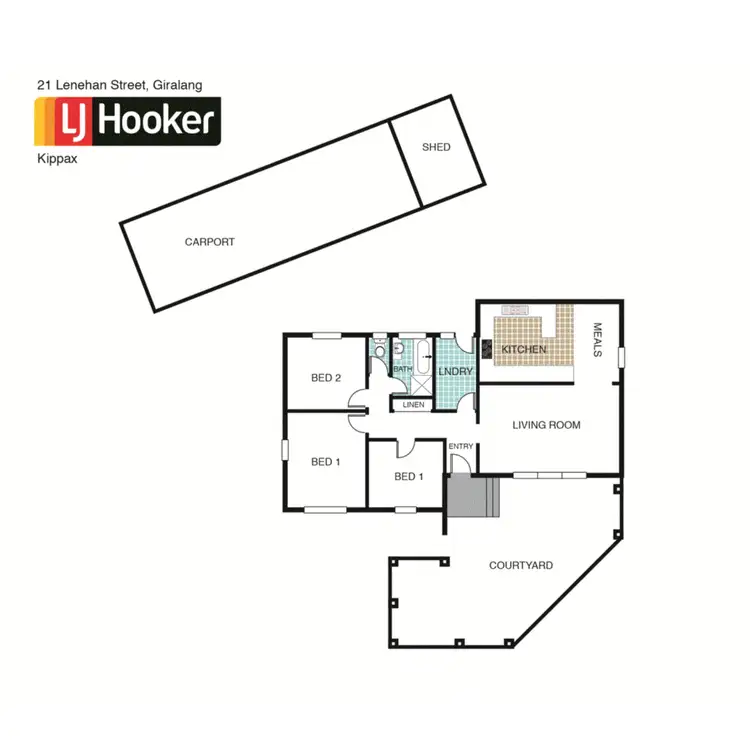 Floorplan of Homely house listing, 21 Lenehan Street, Giralang ACT 2617