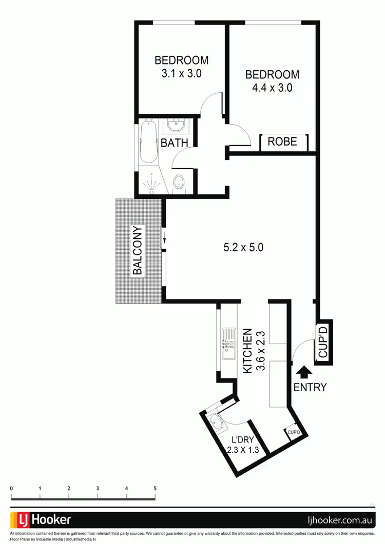 Floorplan of Homely unit listing, 37/504 Church Street, North Parramatta NSW 2151
