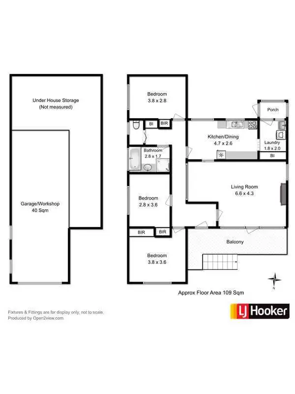 Floorplan of Homely house listing, 13 Henley Street, Lindisfarne TAS 7015