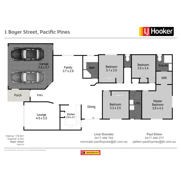 Floorplan of Homely house listing, 1 Boyer Street, Pacific Pines QLD 4211
