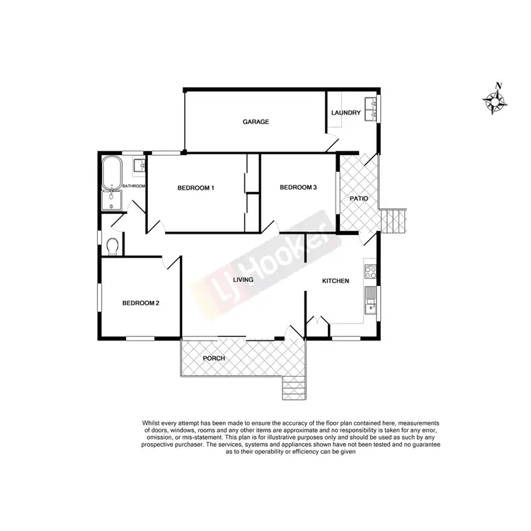 Floorplan of Homely townhouse listing, 1/57 Fairbank Street, Sunnybank QLD 4109