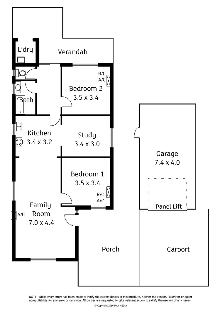 Floorplan of Homely house listing, 25 Ford Street, Ottoway SA 5013