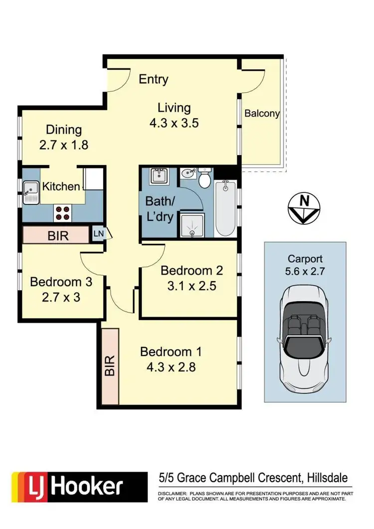 Floorplan of Homely apartment listing, 5/5 Grace Campbell Crescent, Hillsdale NSW 2036