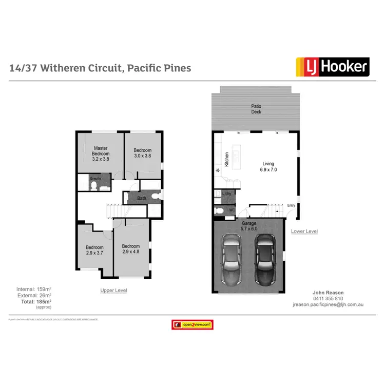 Floorplan of Homely townhouse listing, 14/37 Witheren Circuit, Pacific Pines QLD 4211