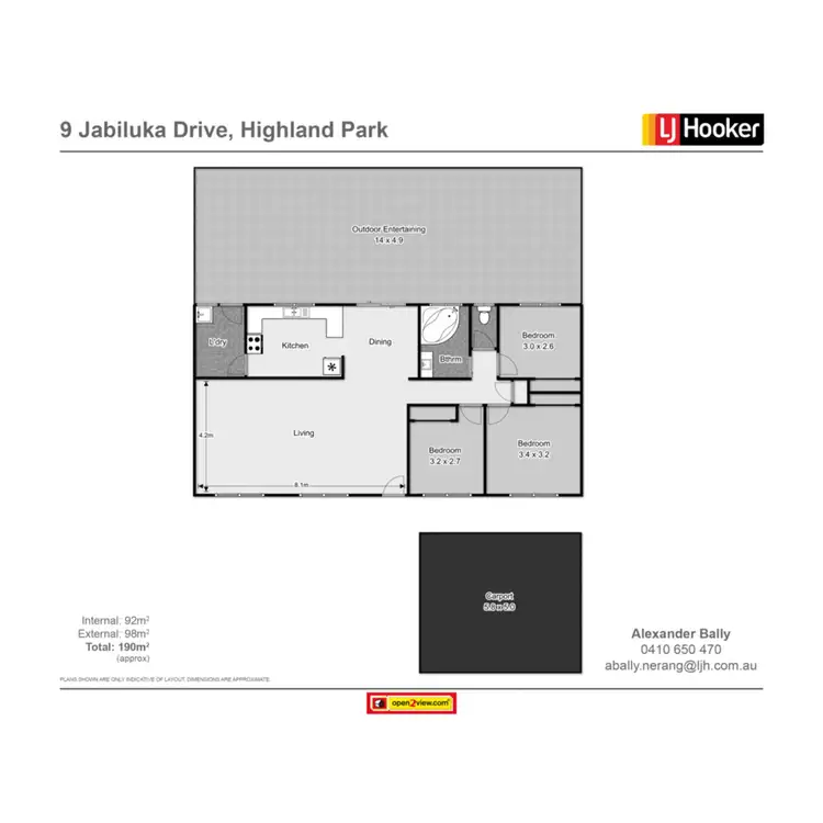Floorplan of Homely house listing, 9 Jabiluka Drive, Highland Park QLD 4211