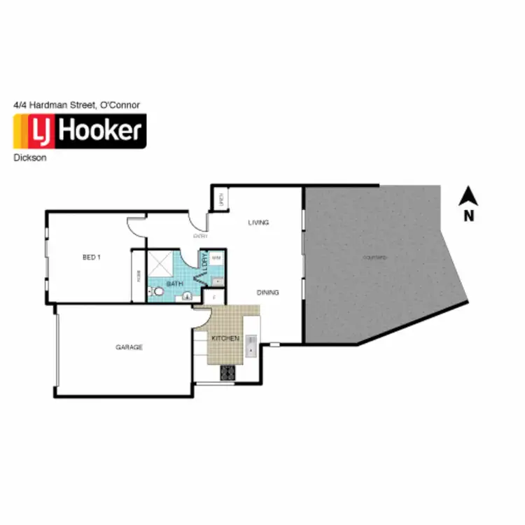 Floorplan of Homely unit listing, 4/4 Hardman Street, O'connor ACT 2602
