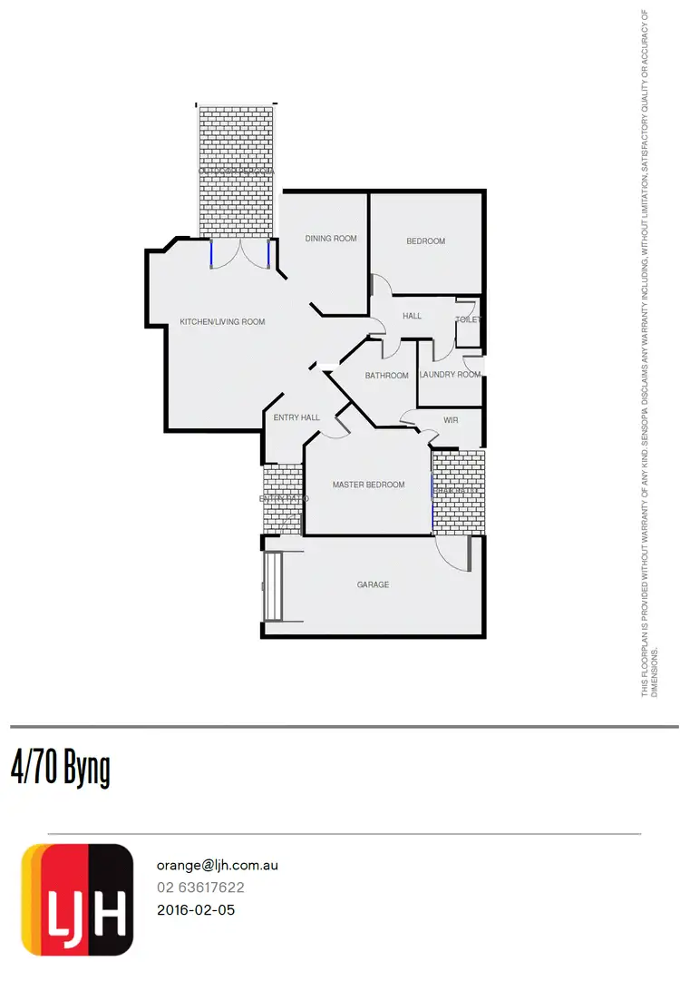 Floorplan of Homely unit listing, 4/70A Byng Street, Orange NSW 2800