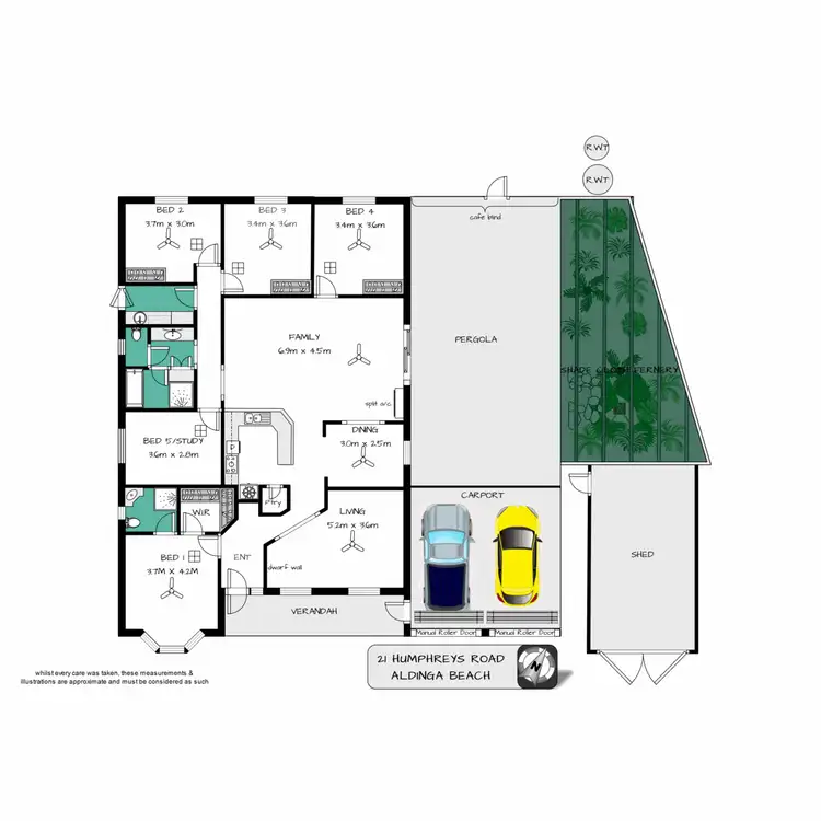 Floorplan of Homely house listing, 21 Humphrys Road, Aldinga Beach SA 5173