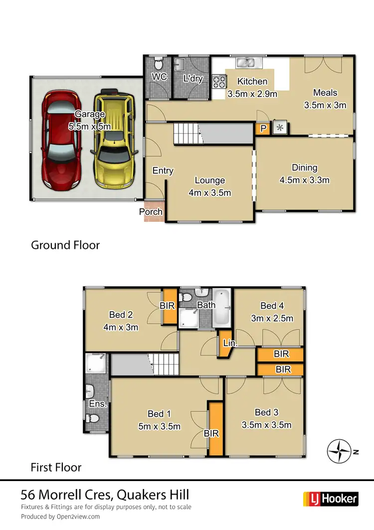 Floorplan of Homely house listing, 56 Morrell Crescent, Quakers Hill NSW 2763