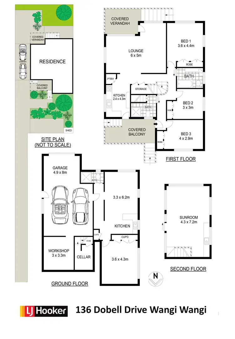 Floorplan of Homely house listing, 136 Dobell Drive, Wangi Wangi NSW 2267