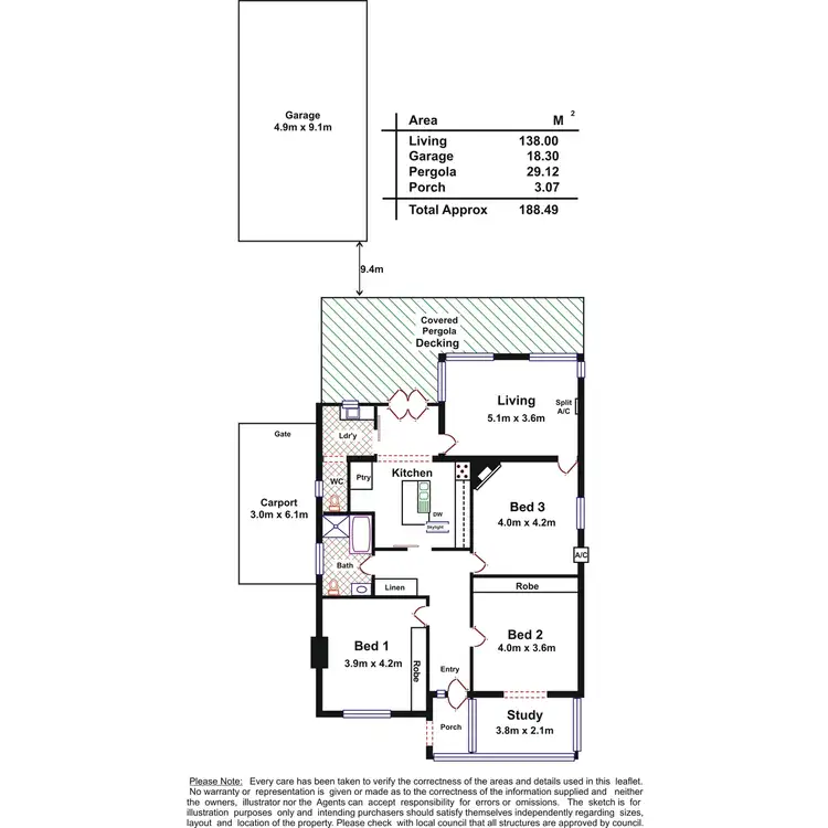 Floorplan of Homely house listing, 4 Taylor Terrace, Rosslyn Park SA 5072