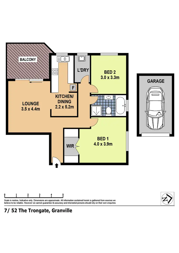 Floorplan of Homely unit listing, 7/52 The Trongate, Granville NSW 2142