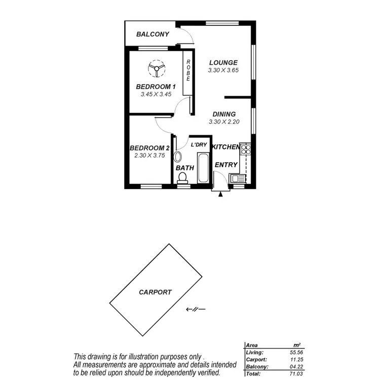 Floorplan of Homely unit listing, 5/25a Muller Road, Hampstead Gardens SA 5086