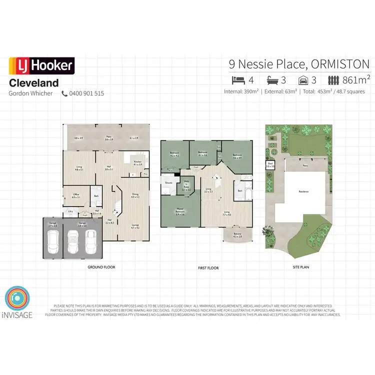 Floorplan of Homely house listing, 9 Nessie Place, Ormiston QLD 4160