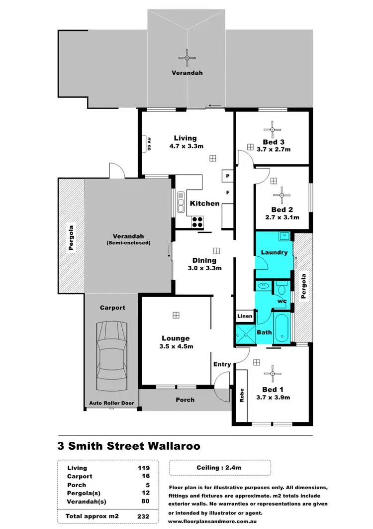 Floorplan of Homely house listing, 3 Smith Street, Wallaroo SA 5556