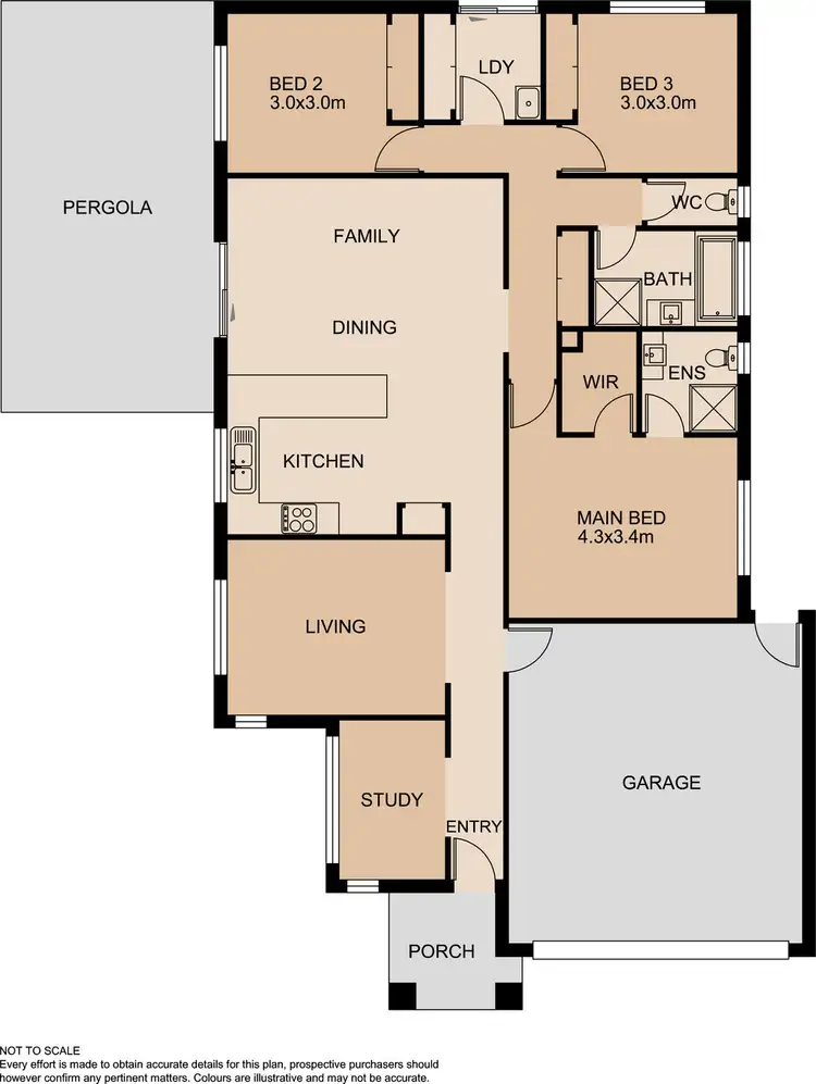 Floorplan of Homely house listing, 6 Kinkade Close, Cranbourne East VIC 3977