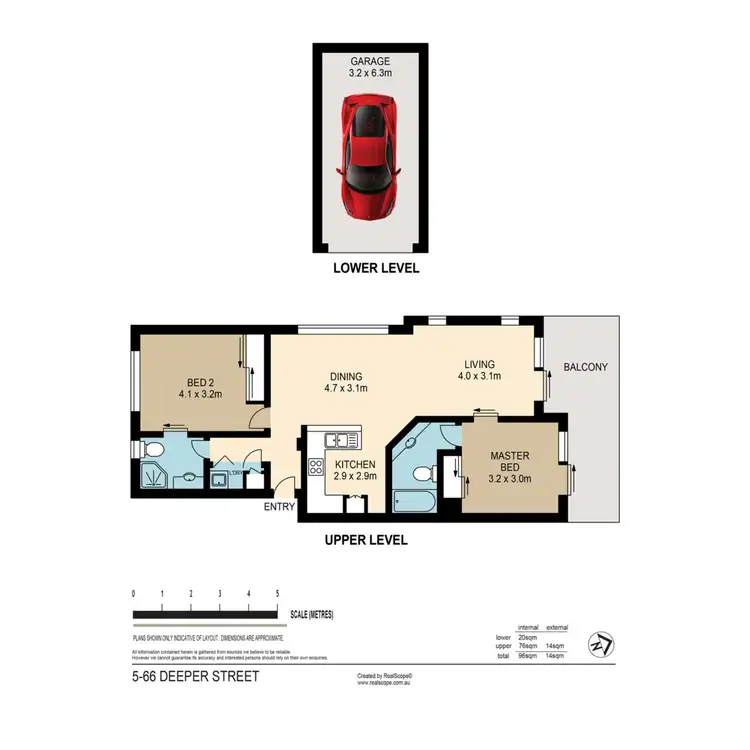 Floorplan of Homely unit listing, 5/66 Depper Street, St Lucia QLD 4067