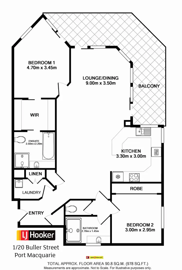 Floorplan of Homely unit listing, 1/20 Buller Street, Port Macquarie NSW 2444