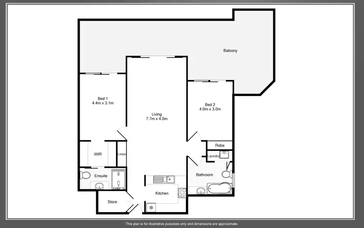 Floorplan of Homely unit listing, 14/67 William Street, Port Macquarie NSW 2444