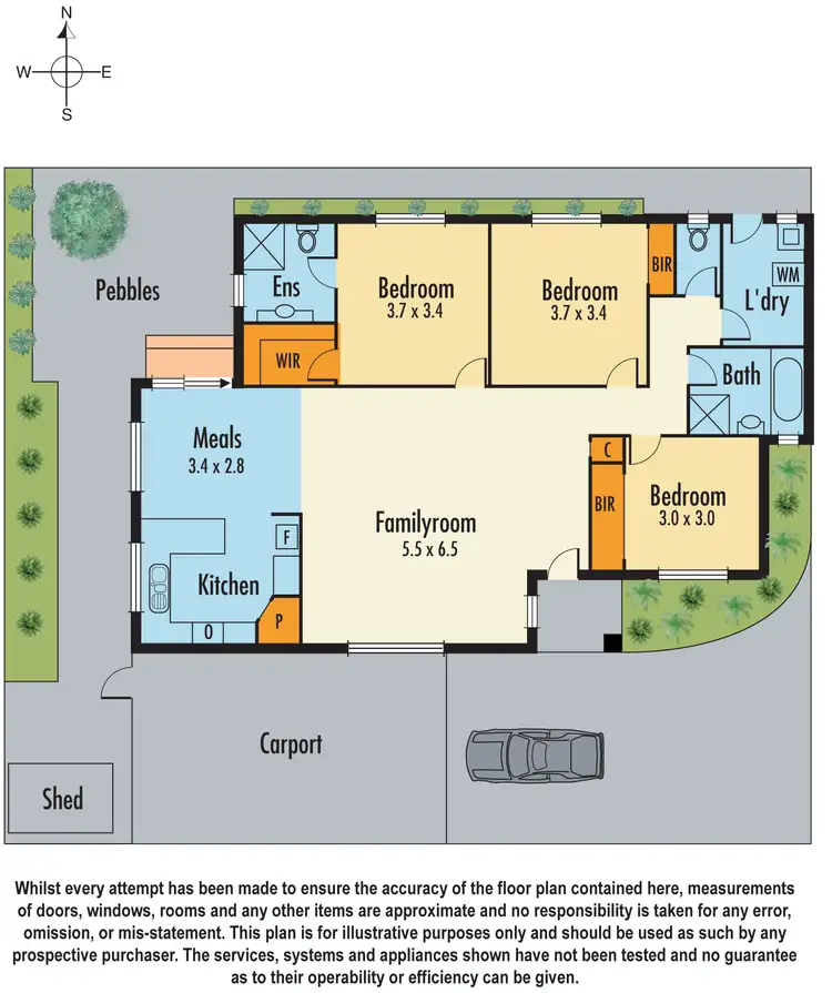 Floorplan of Homely unit listing, 3/9 King George Parade, Dandenong VIC 3175