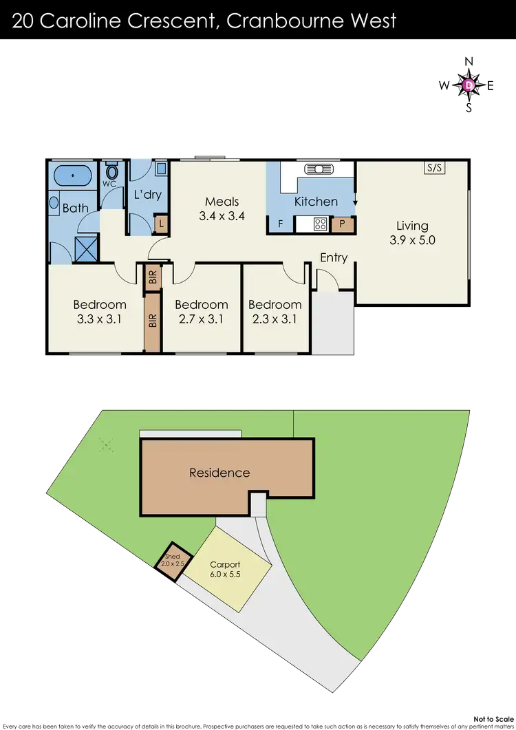 Floorplan of Homely house listing, 20 Caroline Crescent, Cranbourne West VIC 3977