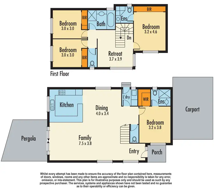 Floorplan of Homely townhouse listing, 13/122-124 Kennington Park Drive, Endeavour Hills VIC 3802