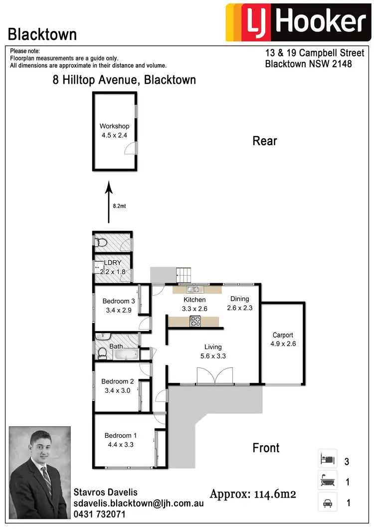 Floorplan of Homely house listing, 8 Hilltop Avenue, Blacktown NSW 2148