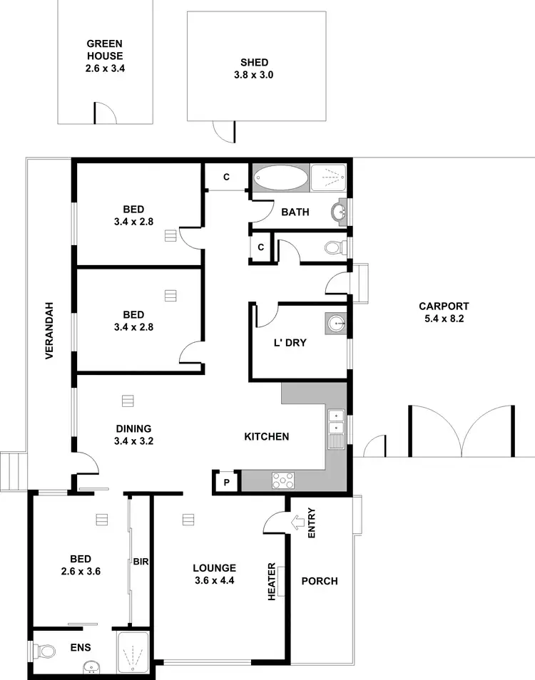 Floorplan of Homely house listing, 14 Dulkara Avenue, Craigmore SA 5114
