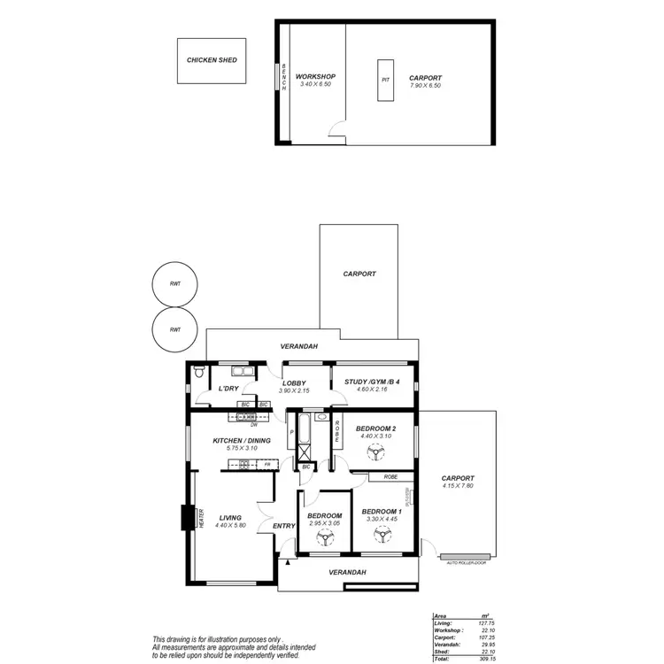 Floorplan of Homely house listing, 12 Box Street, Enfield SA 5085
