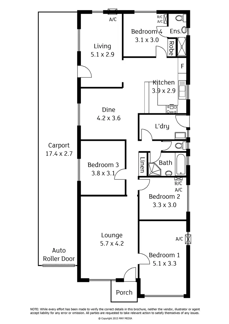 Floorplan of Homely house listing, 26 York Place, Woodville North SA 5012