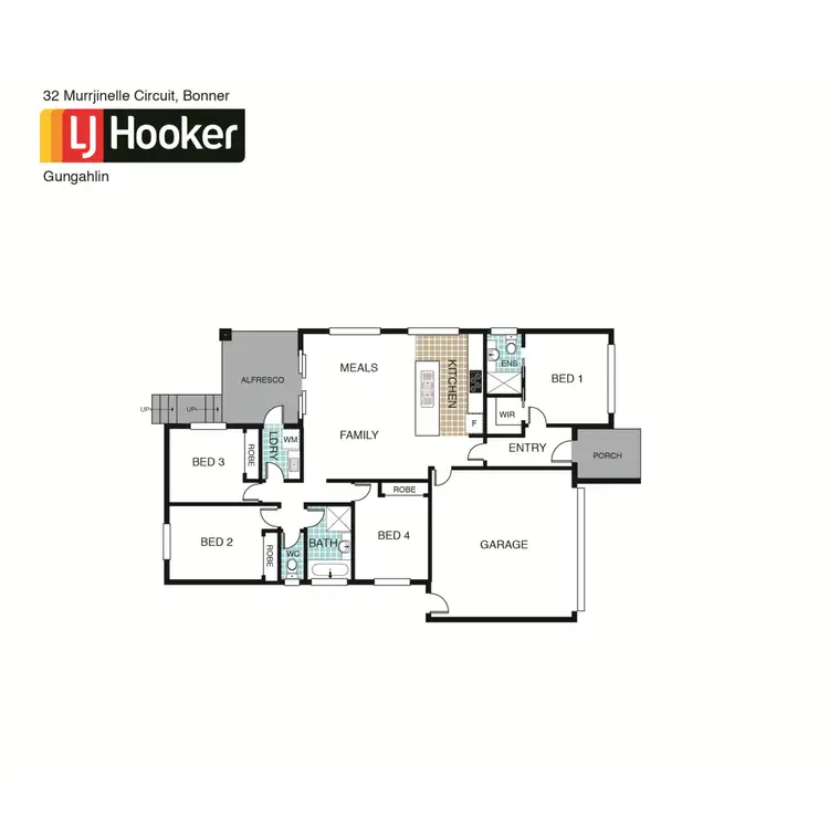 Floorplan of Homely house listing, 32 Murrjinelle Circuit, Bonner ACT 2914