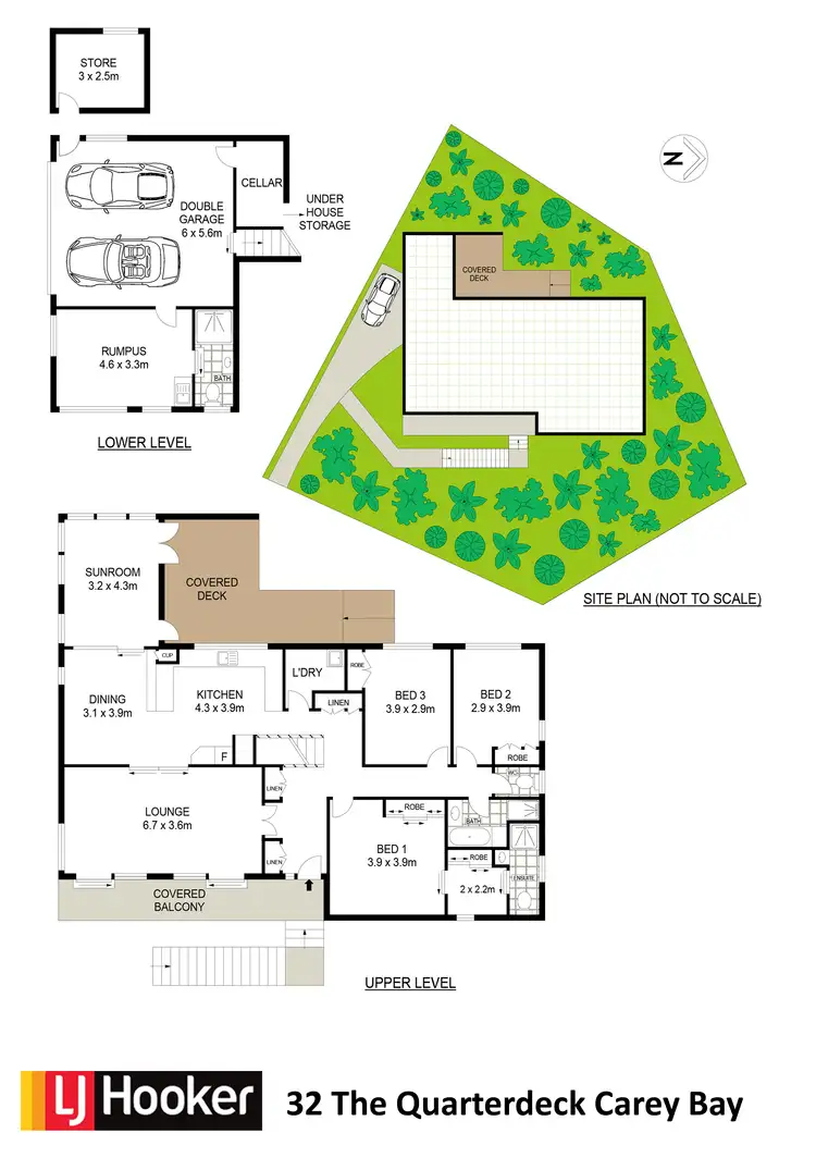 Floorplan of Homely house listing, 32 The Quarterdeck, Carey Bay NSW 2283
