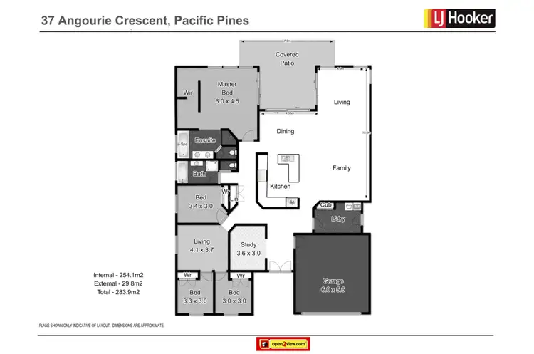 Floorplan of Homely house listing, 37 Angourie Crescent, Pacific Pines QLD 4211