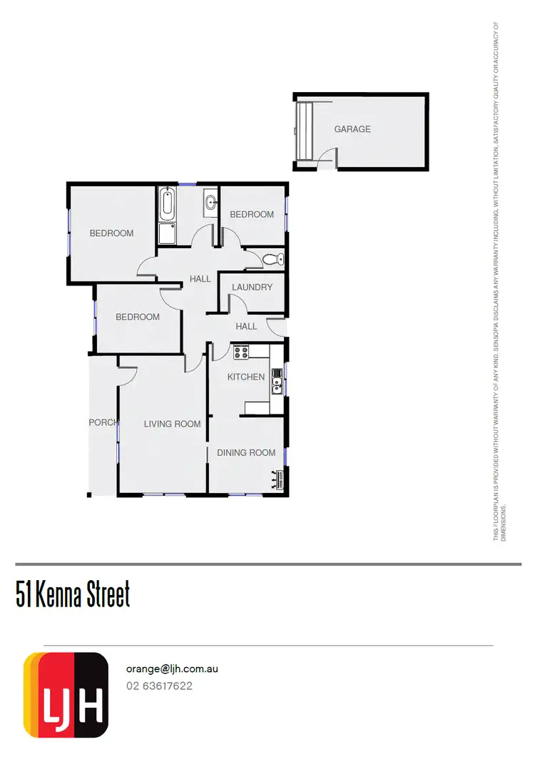 Floorplan of Homely house listing, 51 Kenna Street, Orange NSW 2800