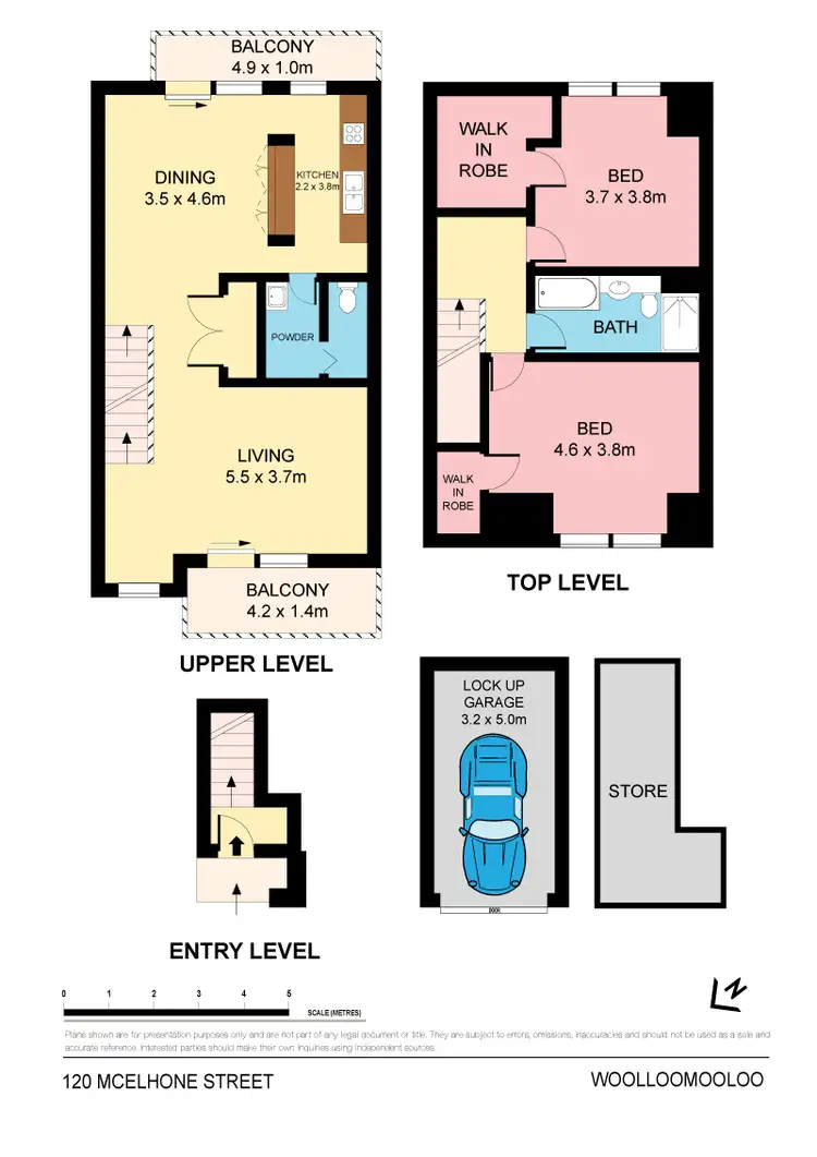 Floorplan of Homely apartment listing, 120 McElhone Street, Woolloomooloo NSW 2011