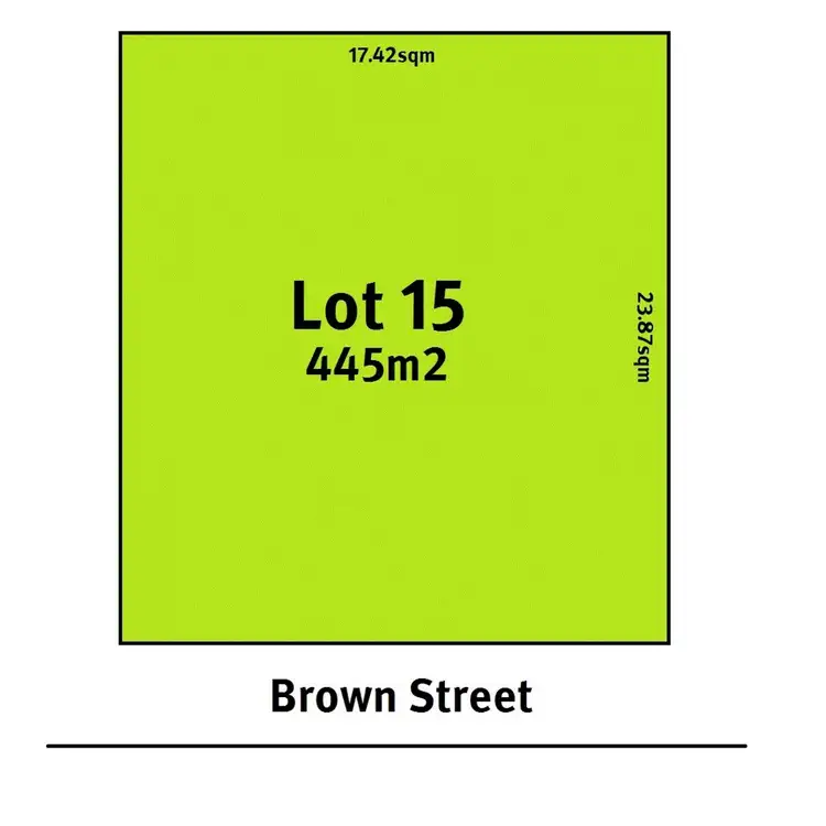 Floorplan of Homely land listing, Lot 15/Portion of Paxton Street, Willaston SA 5118