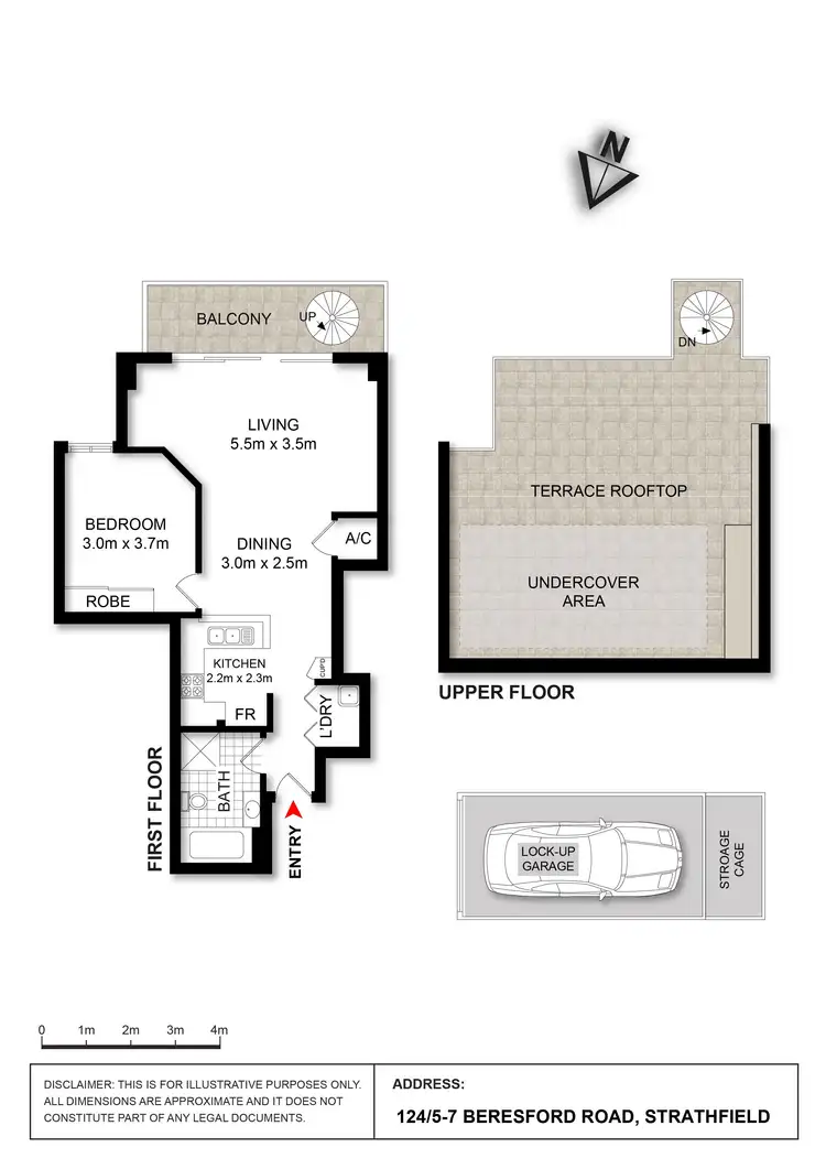 Floorplan of Homely apartment listing, 124/5-7 Beresford Road, Strathfield NSW 2135