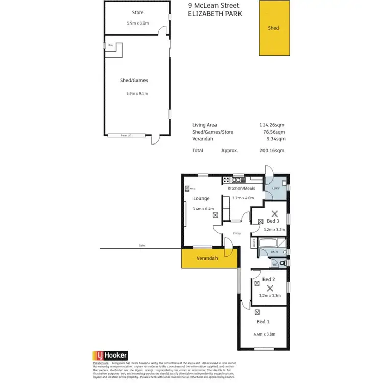 Floorplan of Homely house listing, 9 McLean Street, Elizabeth Park SA 5113