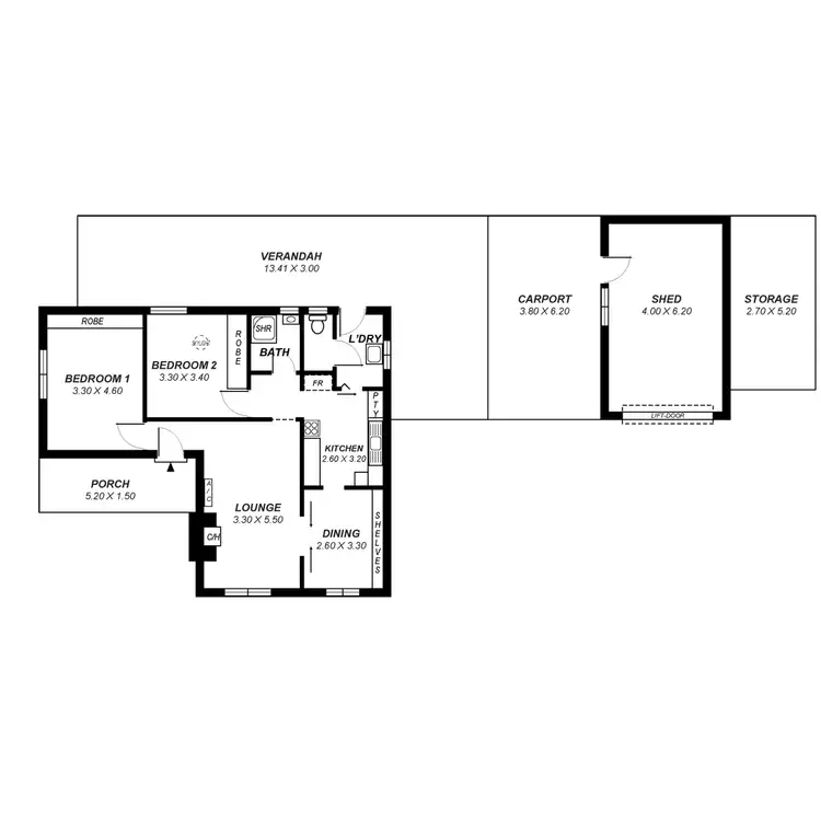 Floorplan of Homely house listing, 2 Surf Street, South Brighton SA 5048