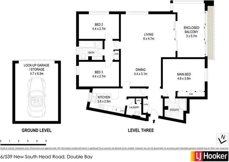 Floorplan of Homely apartment listing, 6/539 New South Head Road, Double Bay NSW 2028