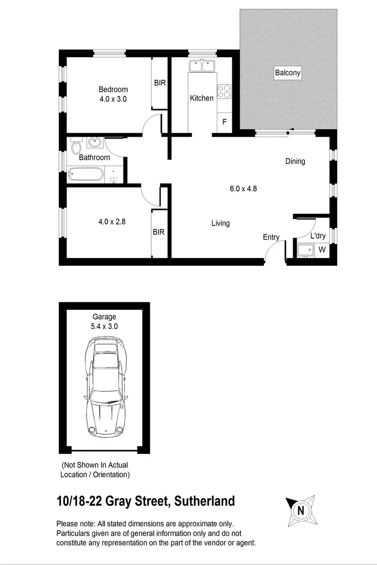 Floorplan of Homely unit listing, 10/18-22 Gray Street, Sutherland NSW 2232