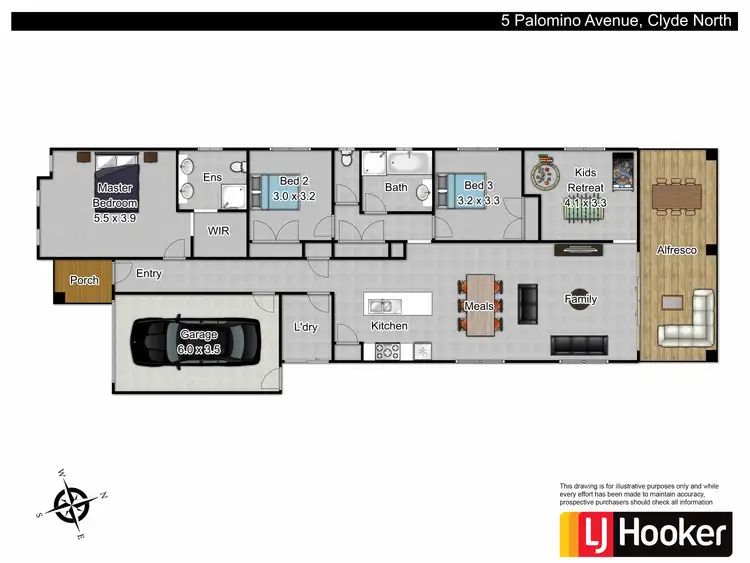 Floorplan of Homely house listing, 5 Palomino Avenue, Clyde North VIC 3978